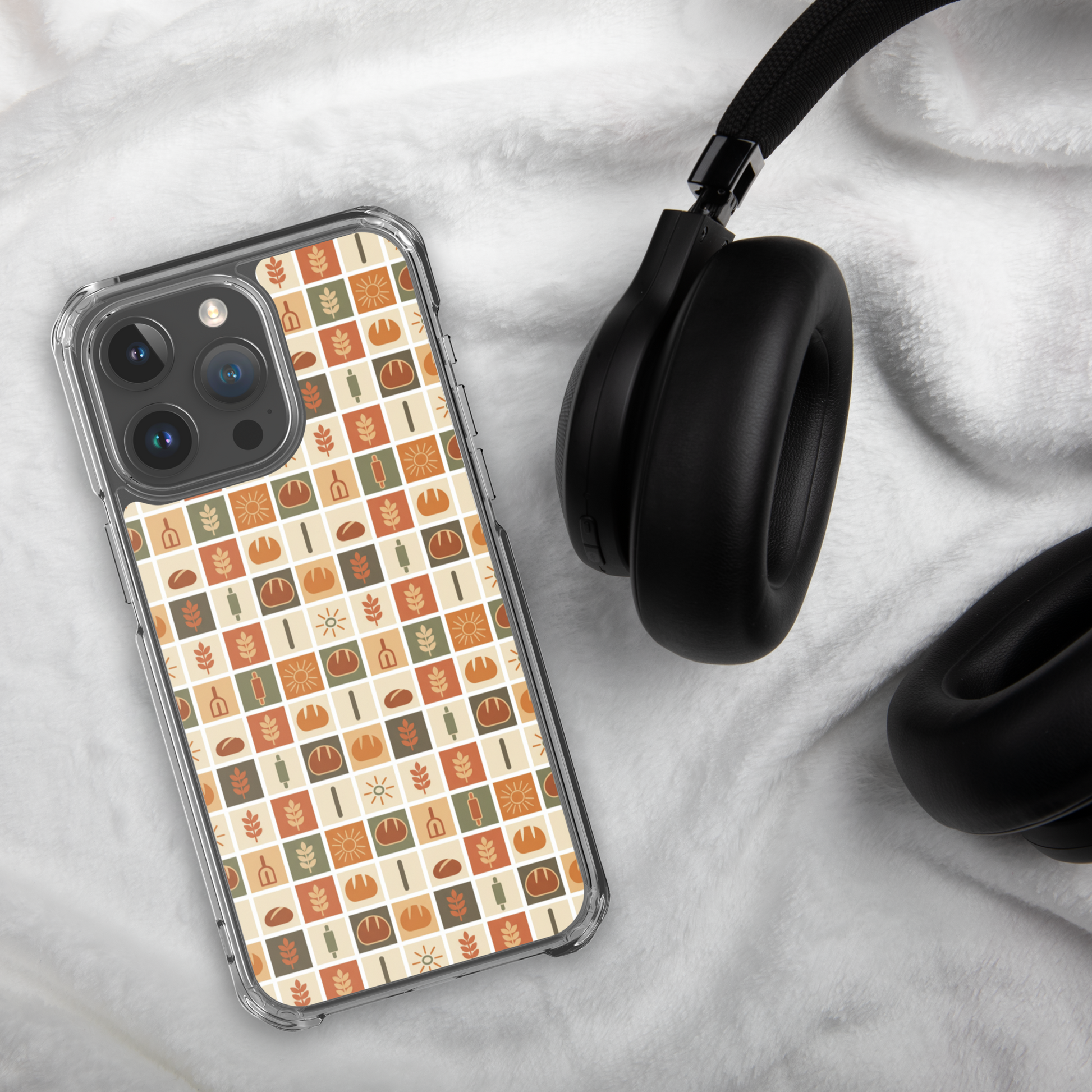 Retro Bread Stamp Clear Case for iPhone® Bags & Accessories > Phone Cases ZomaModa