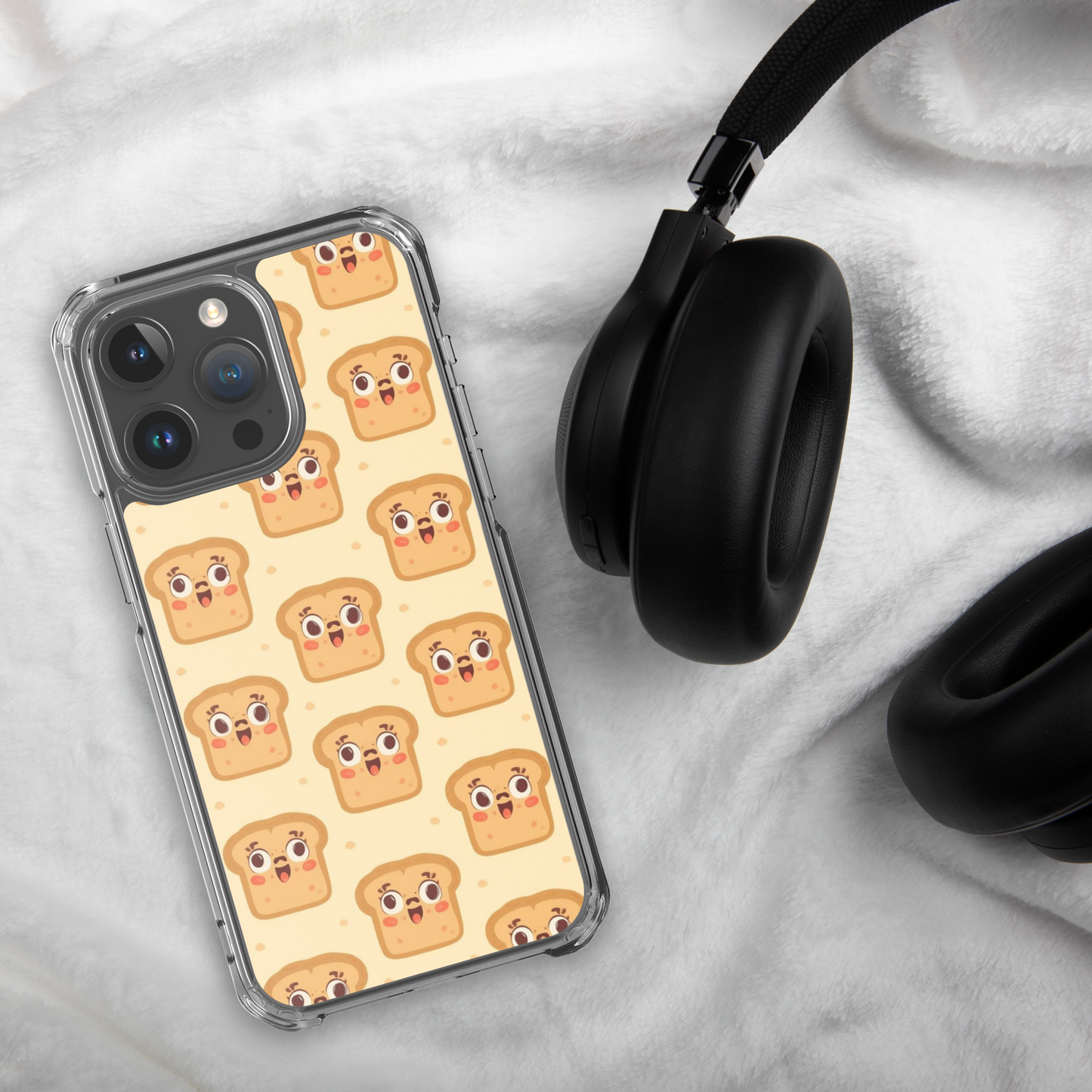 Funny Bread Faces Clear Case for iPhone® Bags & Accessories > Phone Cases ZomaModa
