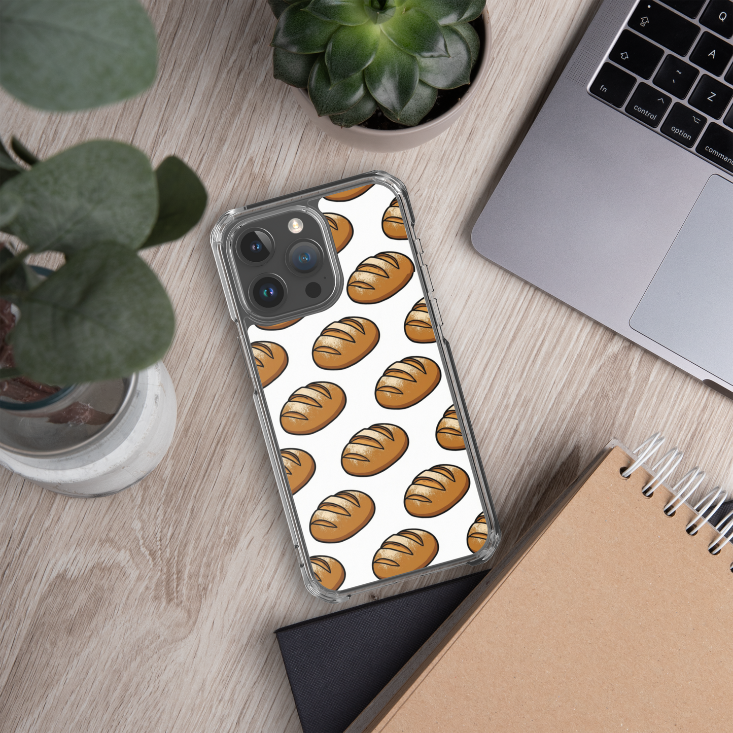 Floating Sourdough Loaves Pattern Clear Case for iPhone® Bags & Accessories > Phone Cases ZomaModa