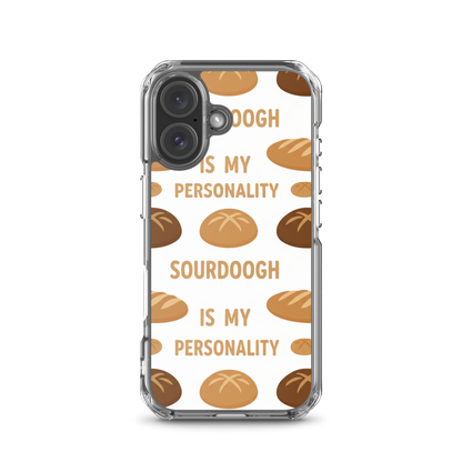 Sourdough Is My Personality Clear Case for iPhone® iPhone 16 Bags & Accessories > Phone Cases ZomaModa