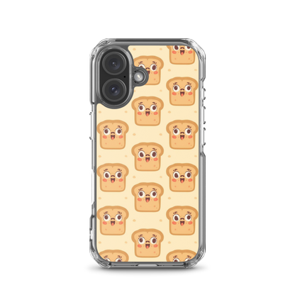Funny Bread Faces Clear Case for iPhone® iPhone 16 Bags & Accessories > Phone Cases ZomaModa