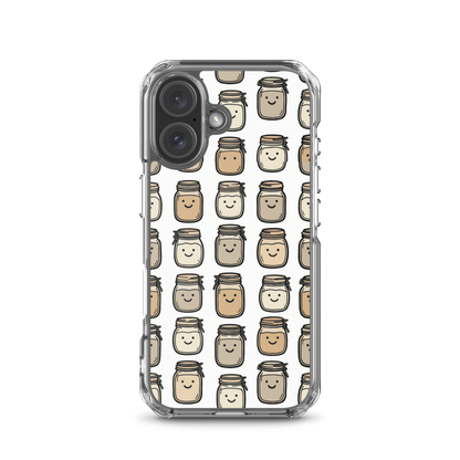Cute Sourdough Starter Jars Clear Case for iPhone® iPhone 16 Bags & Accessories > Phone Cases ZomaModa