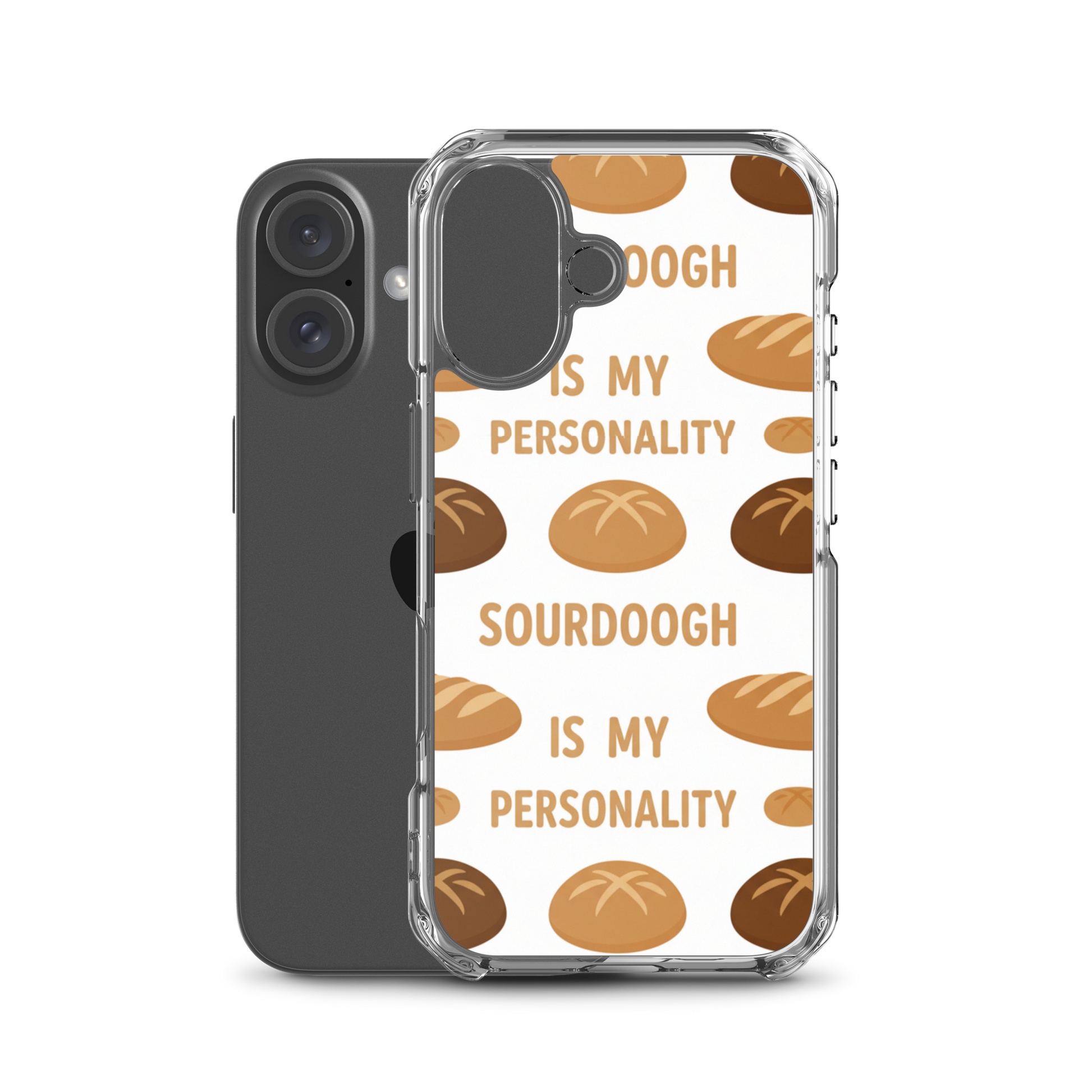 Sourdough Is My Personality Clear Case for iPhone® Bags & Accessories > Phone Cases ZomaModa