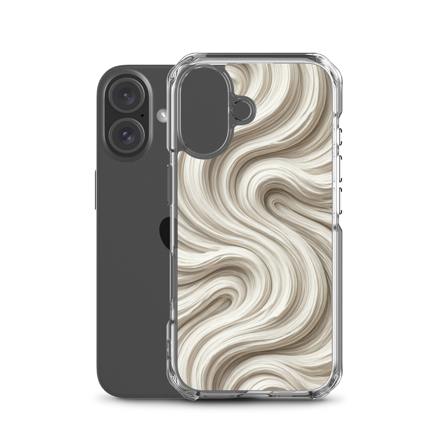 Minimal Flour Swirl Baking Clear Case for iPhone® Bags & Accessories > Phone Cases ZomaModa