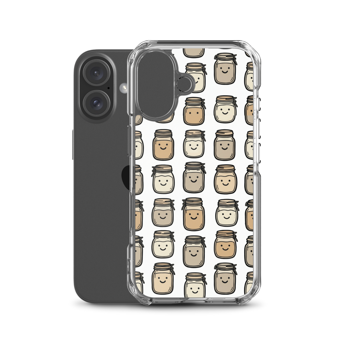 Cute Sourdough Starter Jars Clear Case for iPhone® Bags & Accessories > Phone Cases ZomaModa