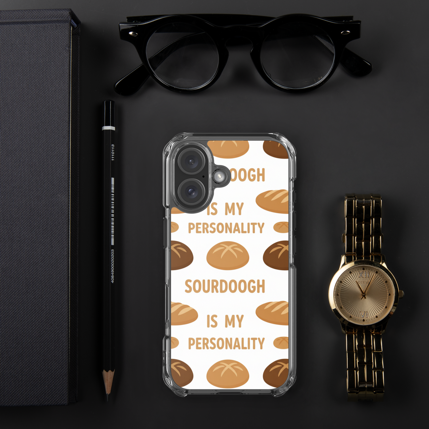 Sourdough Is My Personality Clear Case for iPhone® Bags & Accessories > Phone Cases ZomaModa