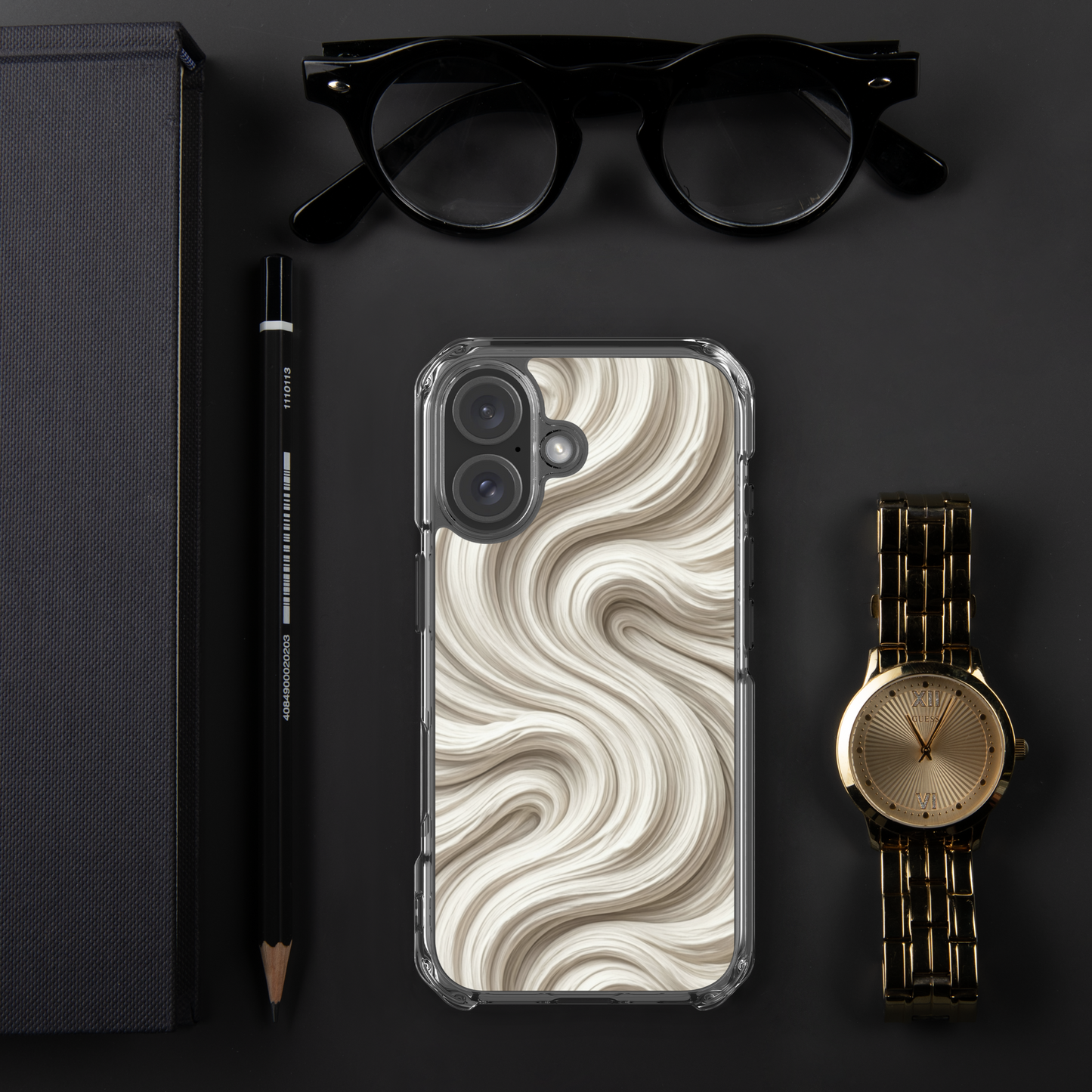 Minimal Flour Swirl Baking Clear Case for iPhone® Bags & Accessories > Phone Cases ZomaModa