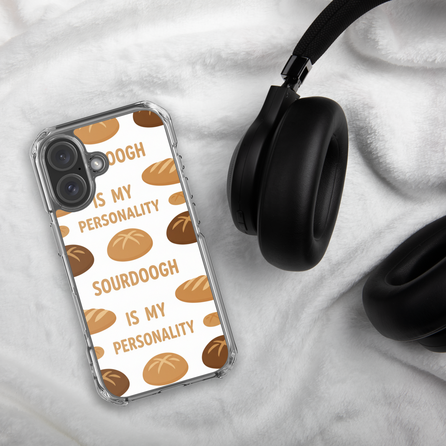 Sourdough Is My Personality Clear Case for iPhone® Bags & Accessories > Phone Cases ZomaModa