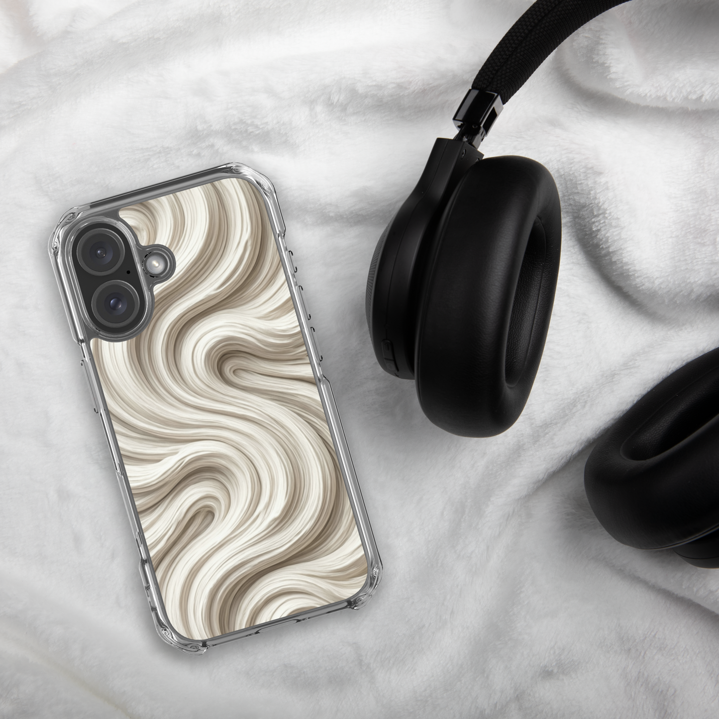 Minimal Flour Swirl Baking Clear Case for iPhone® Bags & Accessories > Phone Cases ZomaModa