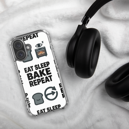Eat Sleep Bake Repeat Clear Case for iPhone® Bags & Accessories > Phone Cases ZomaModa