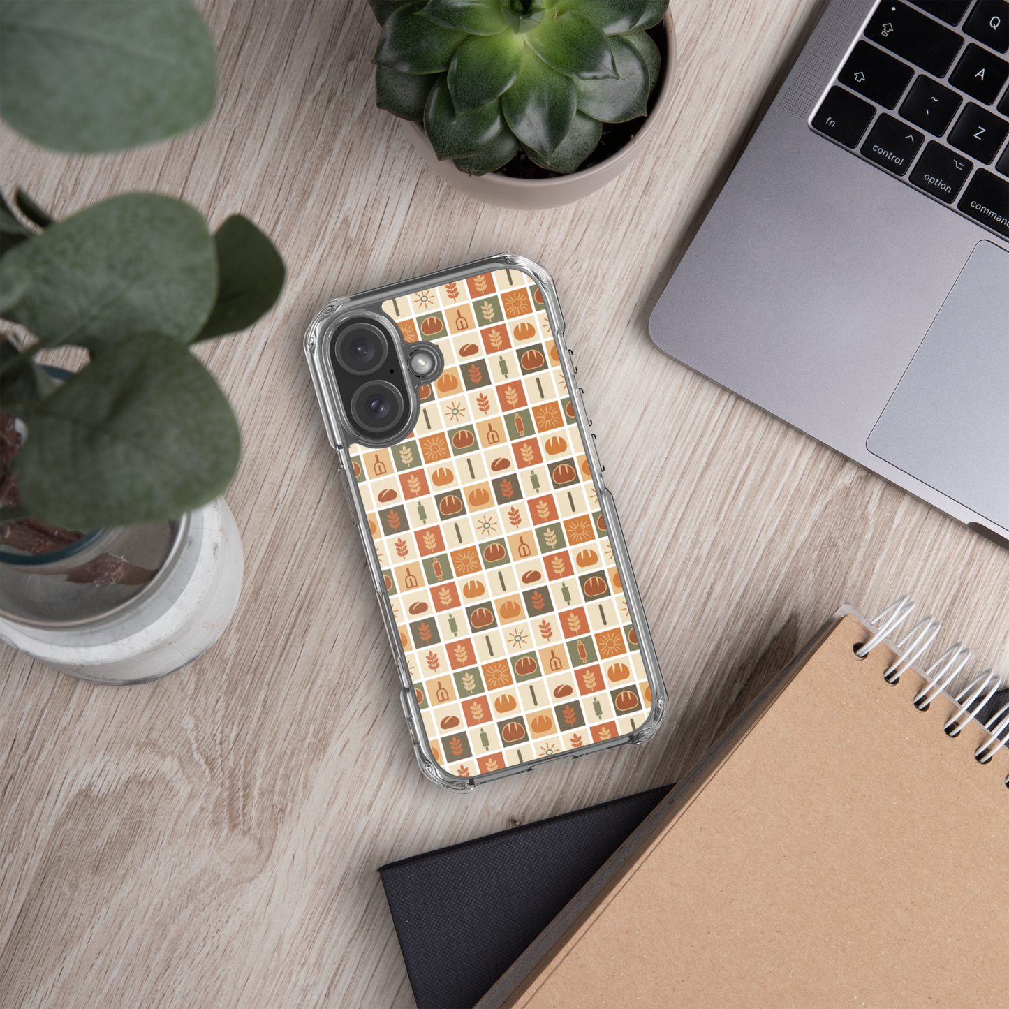 Retro Bread Stamp Clear Case for iPhone® Bags & Accessories > Phone Cases ZomaModa
