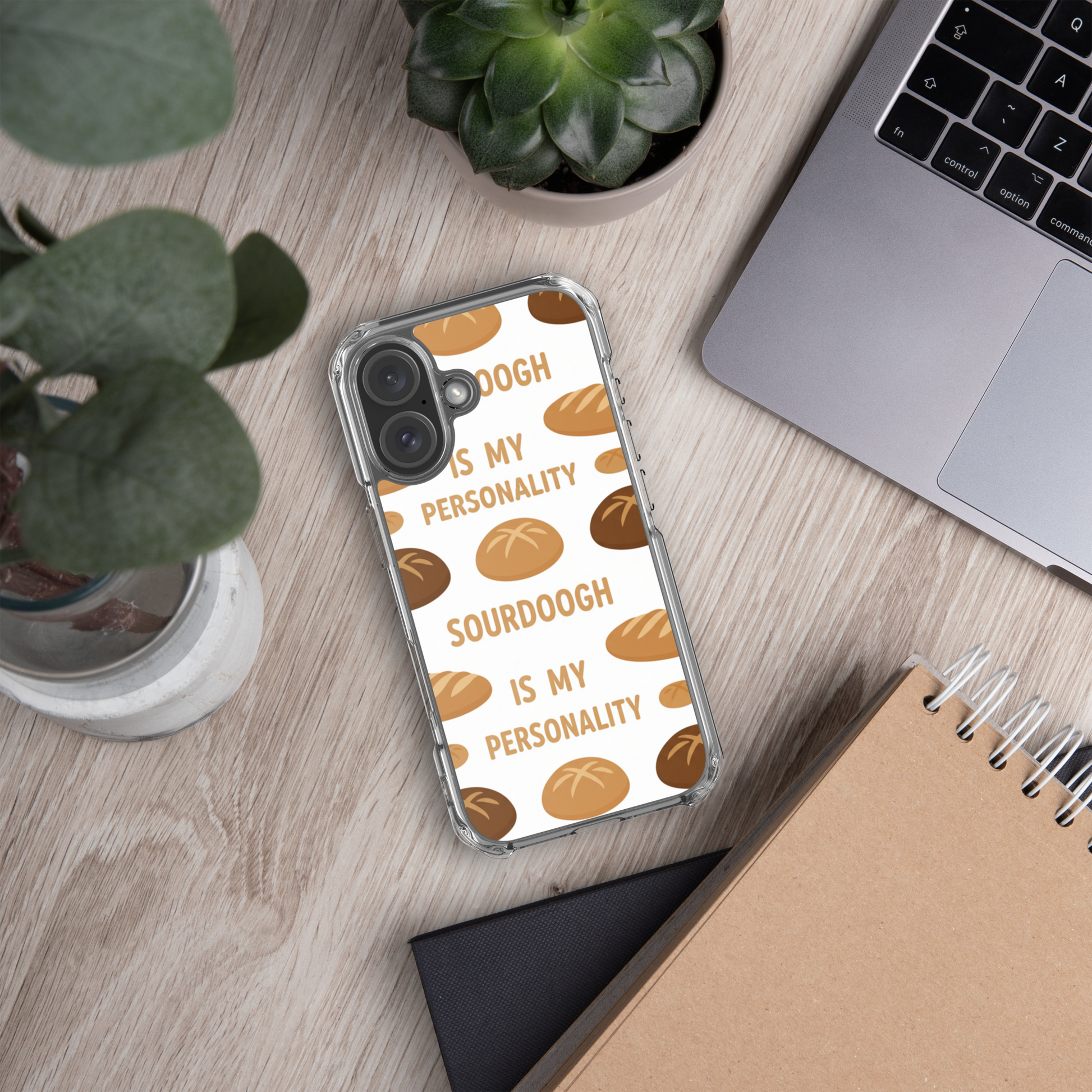 Sourdough Is My Personality Clear Case for iPhone® Bags & Accessories > Phone Cases ZomaModa