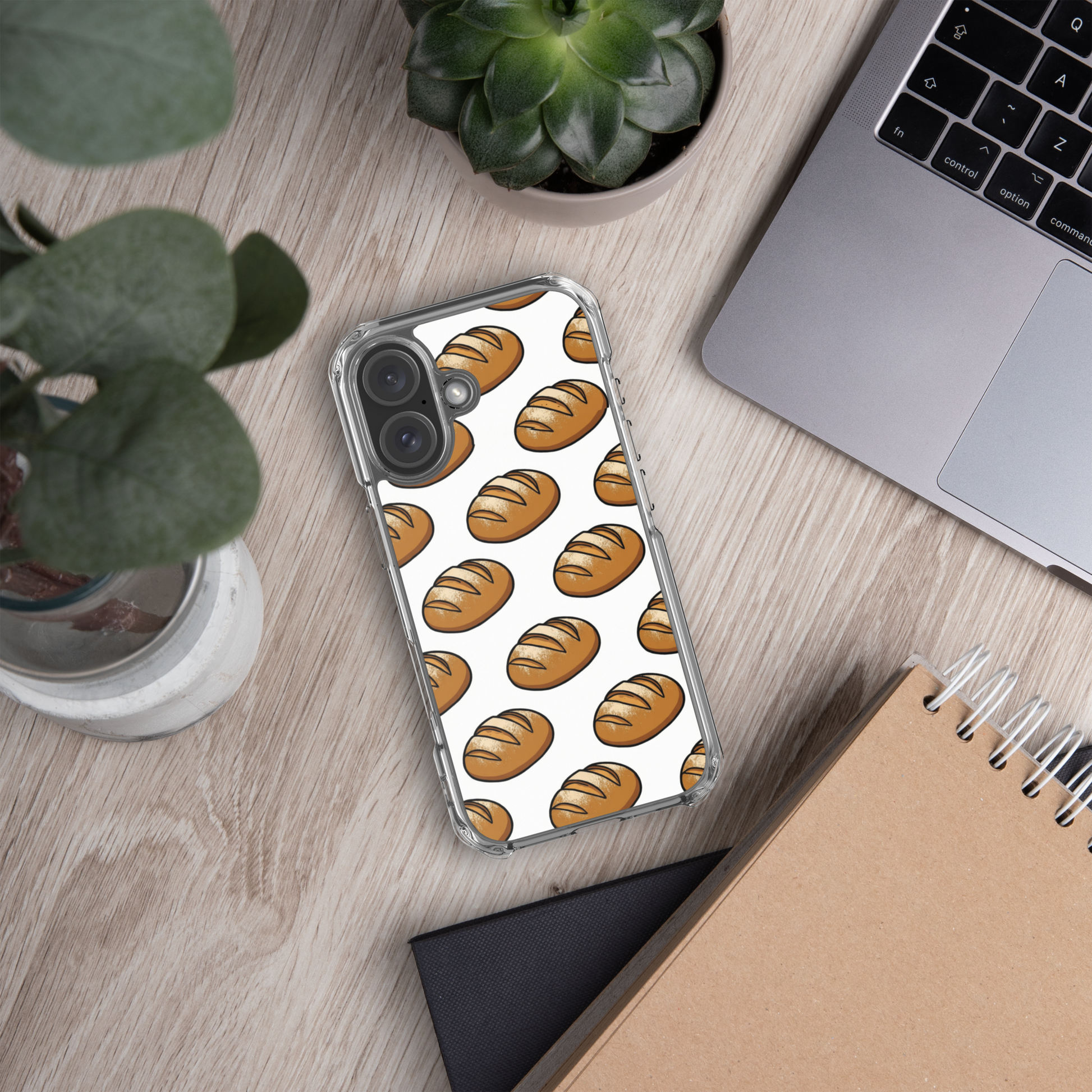 Floating Sourdough Loaves Pattern Clear Case for iPhone® Bags & Accessories > Phone Cases ZomaModa