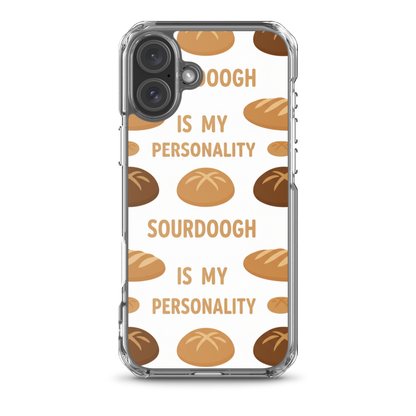 Sourdough Is My Personality Clear Case for iPhone® iPhone 16 Plus Bags & Accessories > Phone Cases ZomaModa