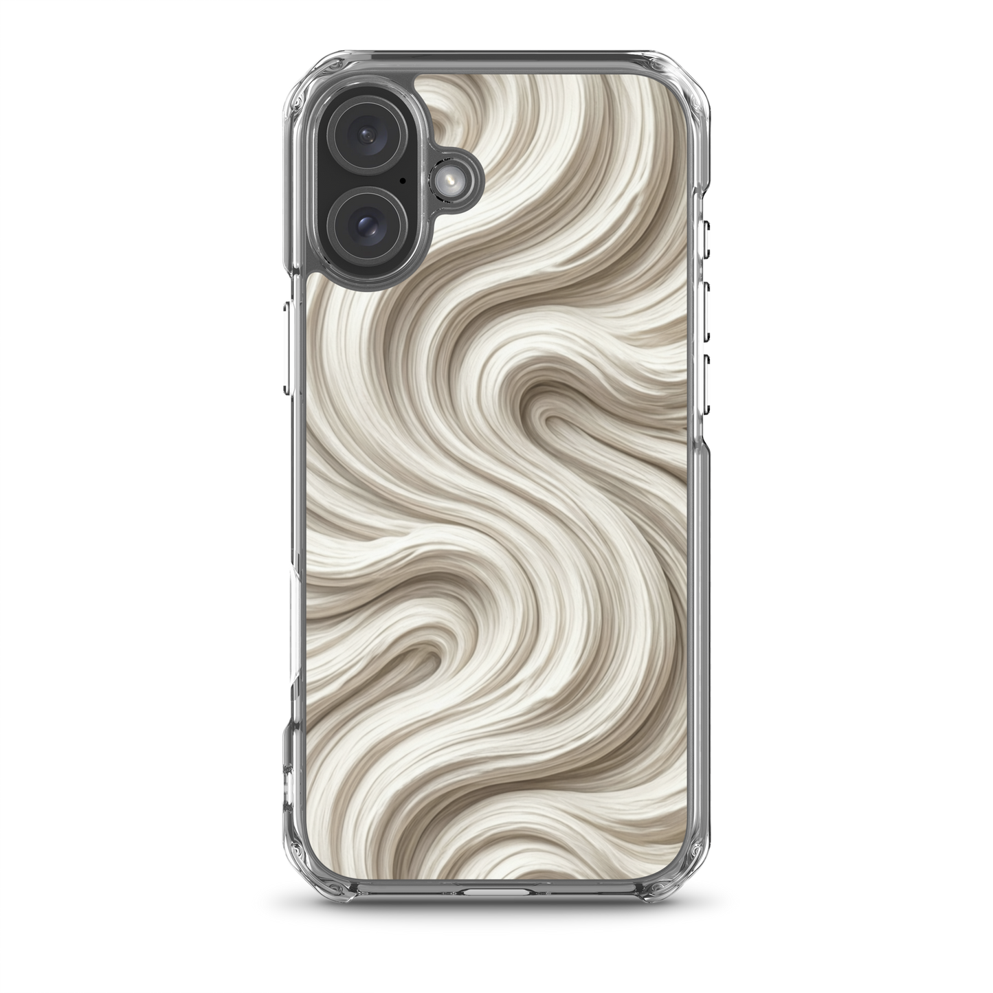 Minimal Flour Swirl Baking Clear Case for iPhone® iPhone 16 Plus Bags & Accessories > Phone Cases ZomaModa