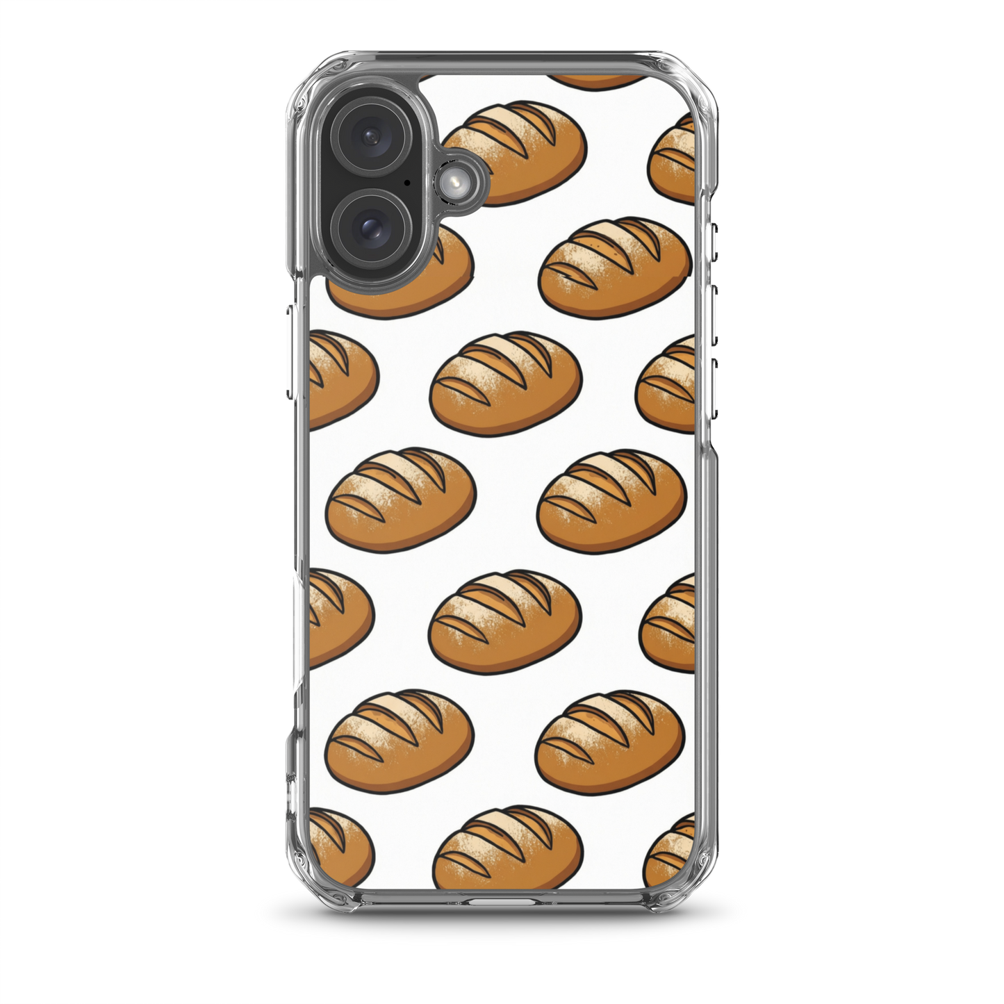Floating Sourdough Loaves Pattern Clear Case for iPhone® iPhone 16 Plus Bags & Accessories > Phone Cases ZomaModa