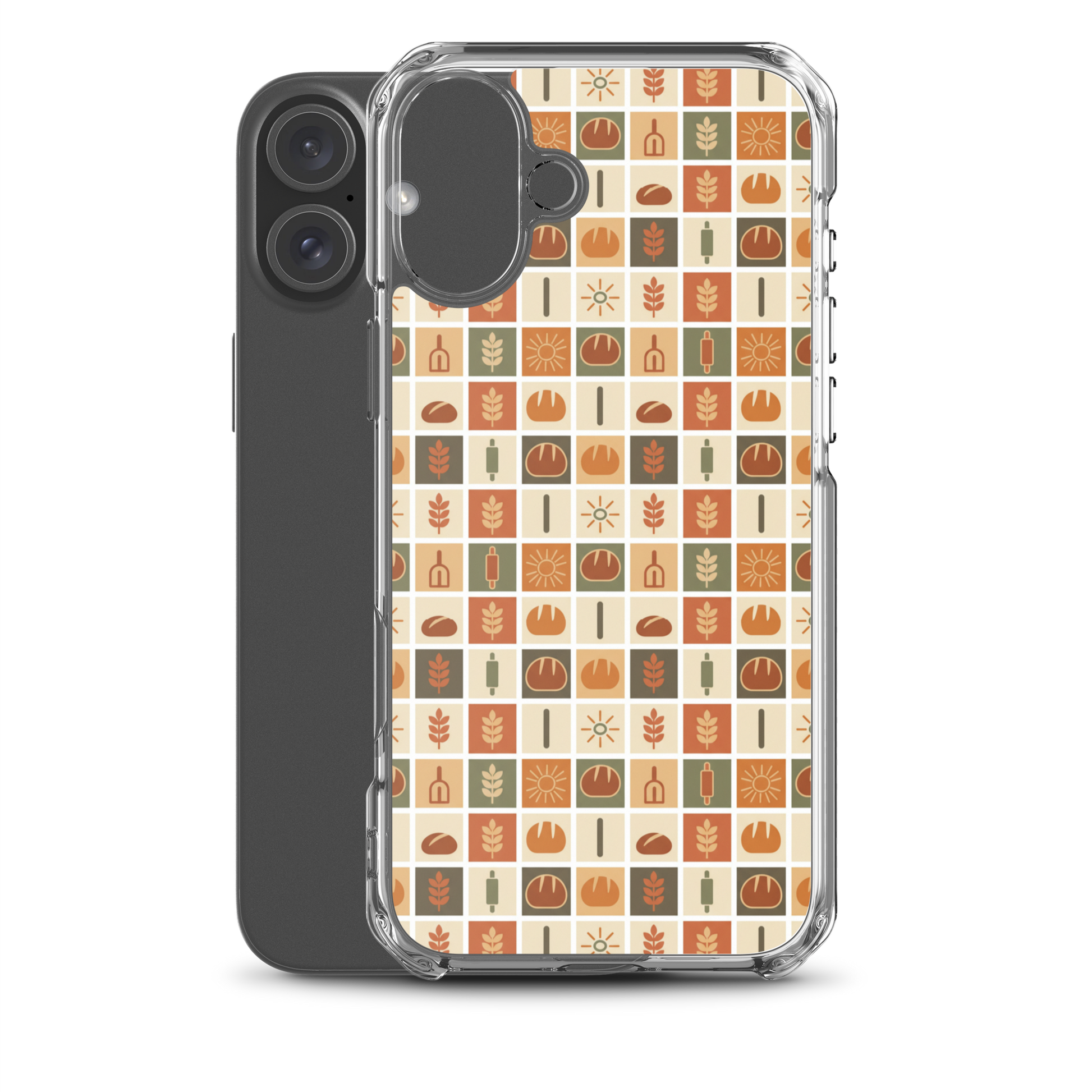 Retro Bread Stamp Clear Case for iPhone® Bags & Accessories > Phone Cases ZomaModa