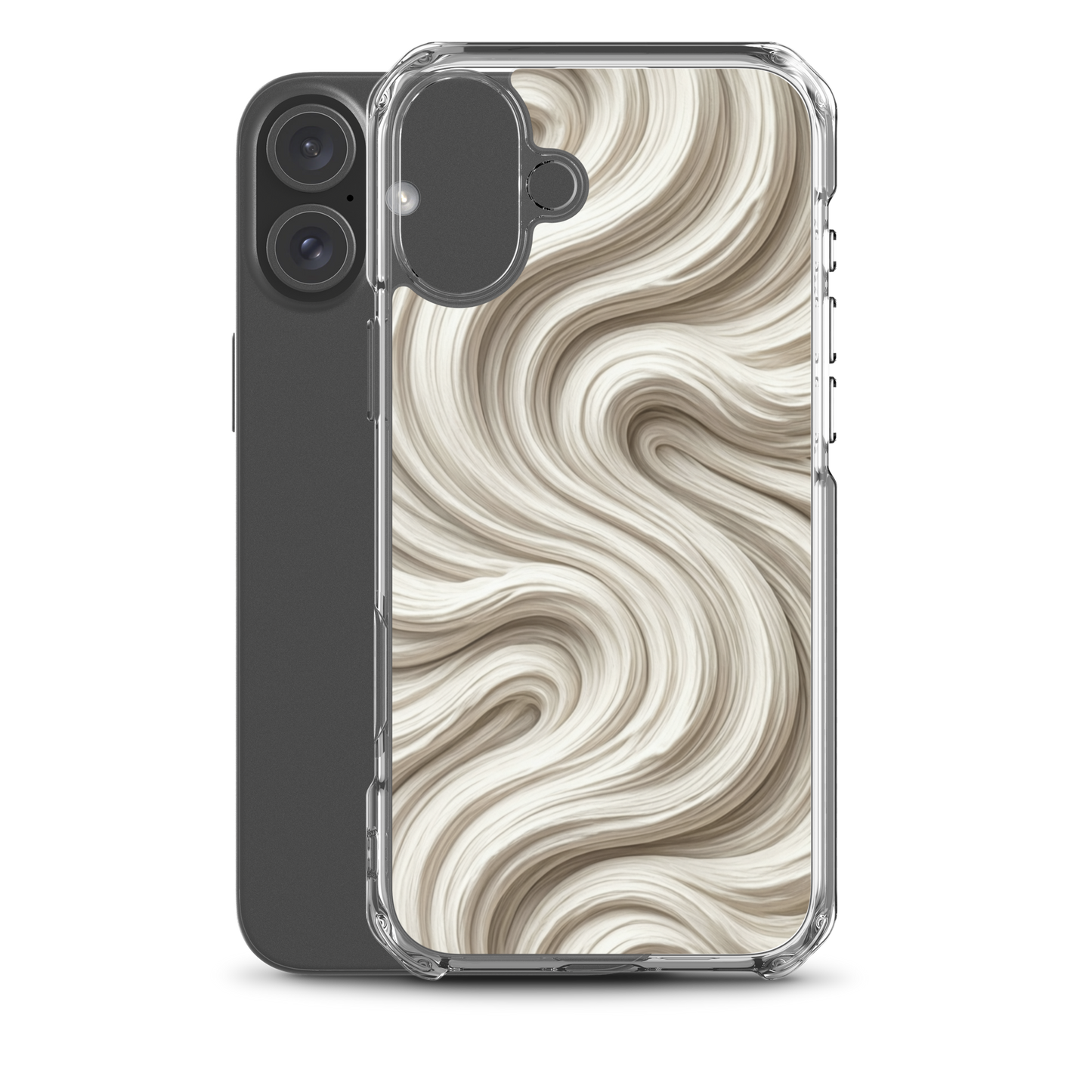 Minimal Flour Swirl Baking Clear Case for iPhone® Bags & Accessories > Phone Cases ZomaModa