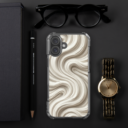 Minimal Flour Swirl Baking Clear Case for iPhone® Bags & Accessories > Phone Cases ZomaModa