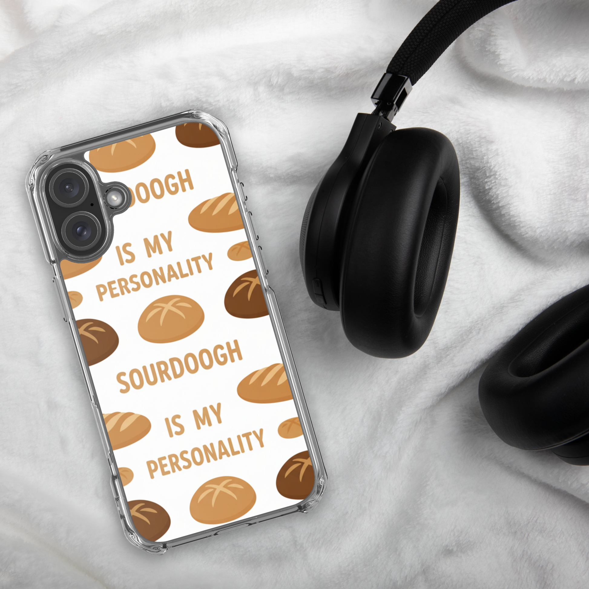 Sourdough Is My Personality Clear Case for iPhone® Bags & Accessories > Phone Cases ZomaModa