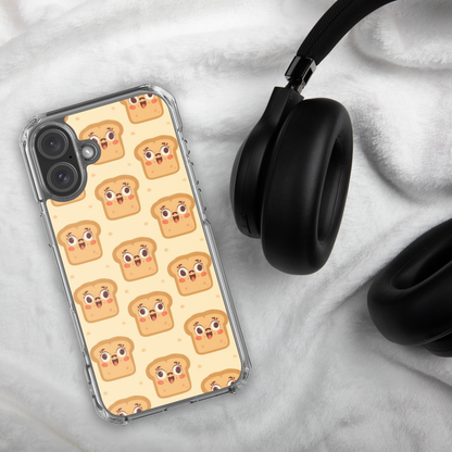 Funny Bread Faces Clear Case for iPhone® Bags & Accessories > Phone Cases ZomaModa