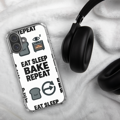Eat Sleep Bake Repeat Clear Case for iPhone® Bags & Accessories > Phone Cases ZomaModa