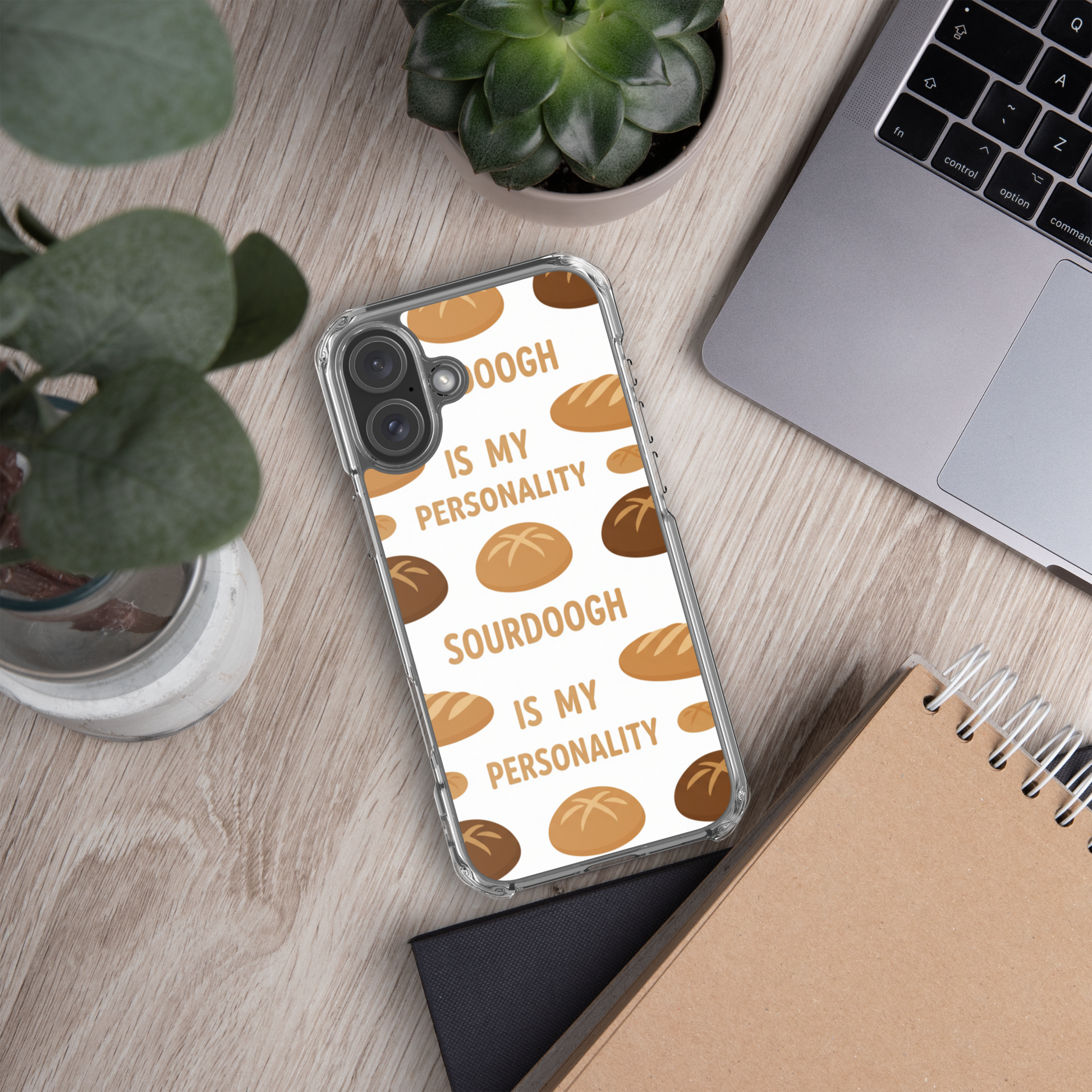 Sourdough Is My Personality Clear Case for iPhone® Bags & Accessories > Phone Cases ZomaModa