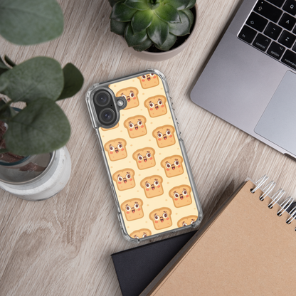 Funny Bread Faces Clear Case for iPhone® Bags & Accessories > Phone Cases ZomaModa