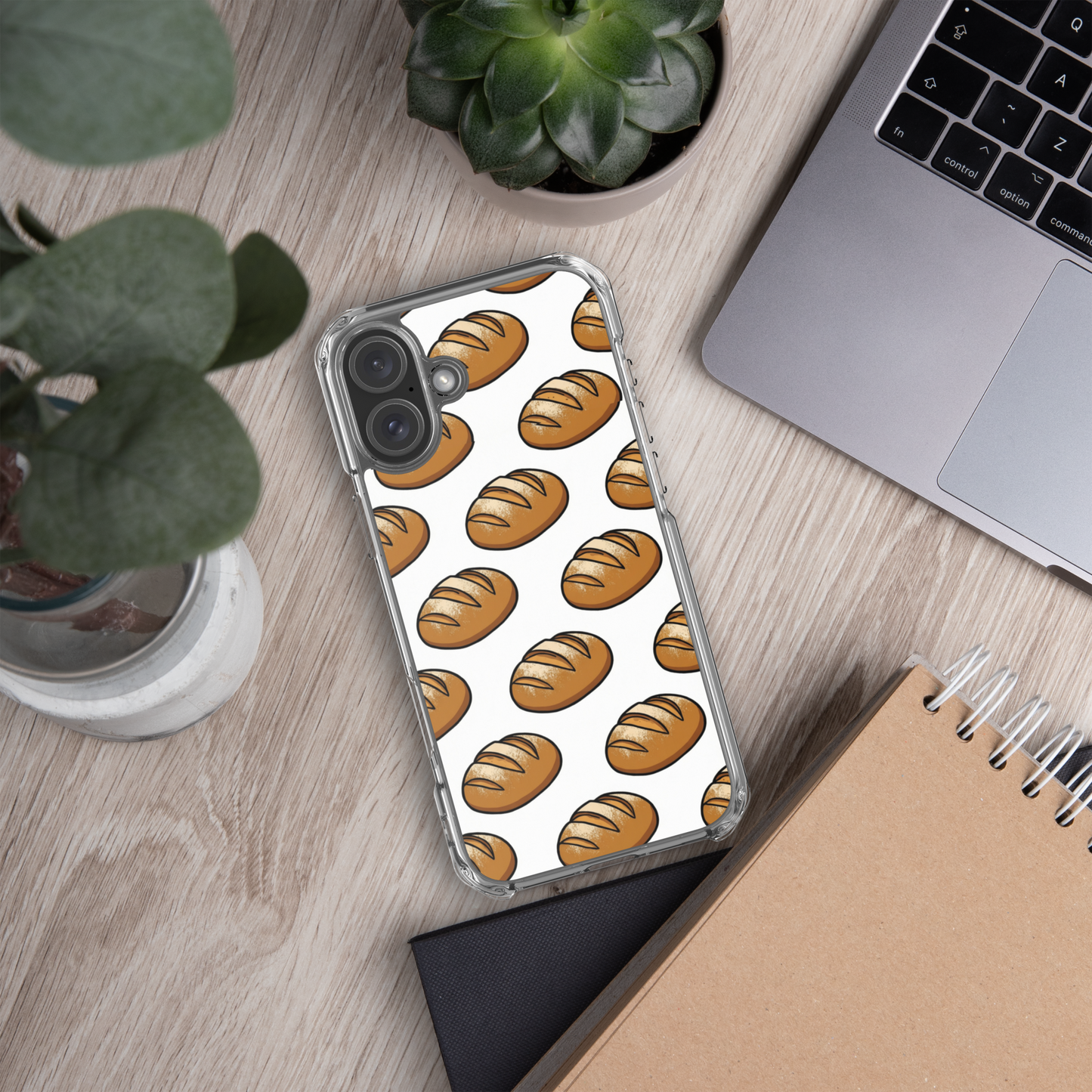 Floating Sourdough Loaves Pattern Clear Case for iPhone® Bags & Accessories > Phone Cases ZomaModa