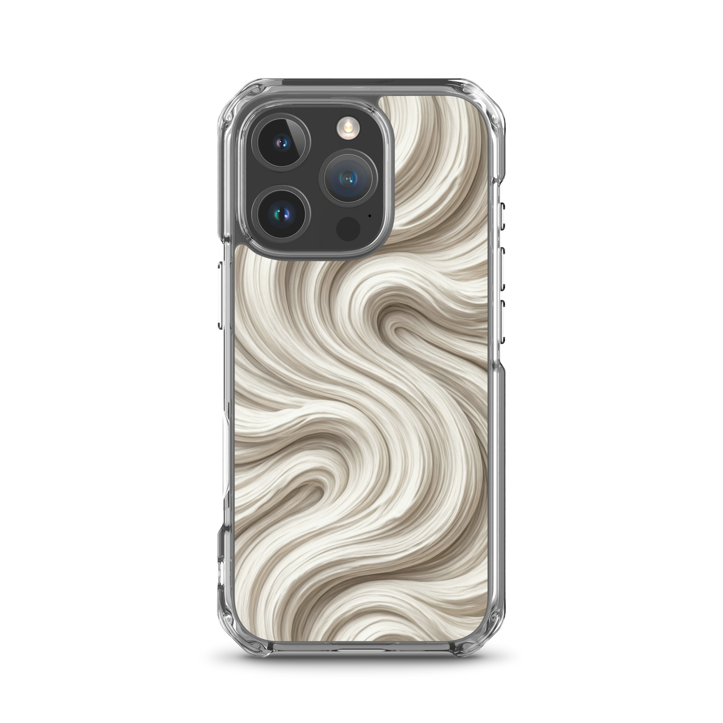 Minimal Flour Swirl Baking Clear Case for iPhone® iPhone 16 Pro Bags & Accessories > Phone Cases ZomaModa