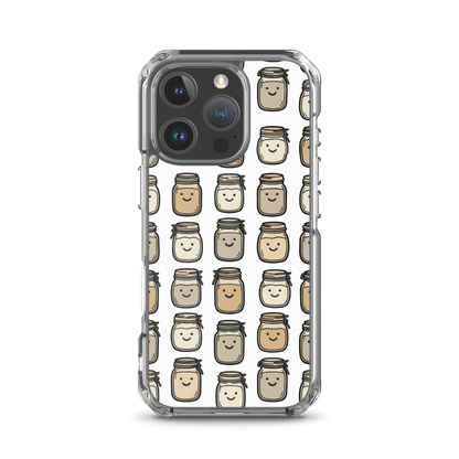 Cute Sourdough Starter Jars Clear Case for iPhone® iPhone 16 Pro Bags & Accessories > Phone Cases ZomaModa