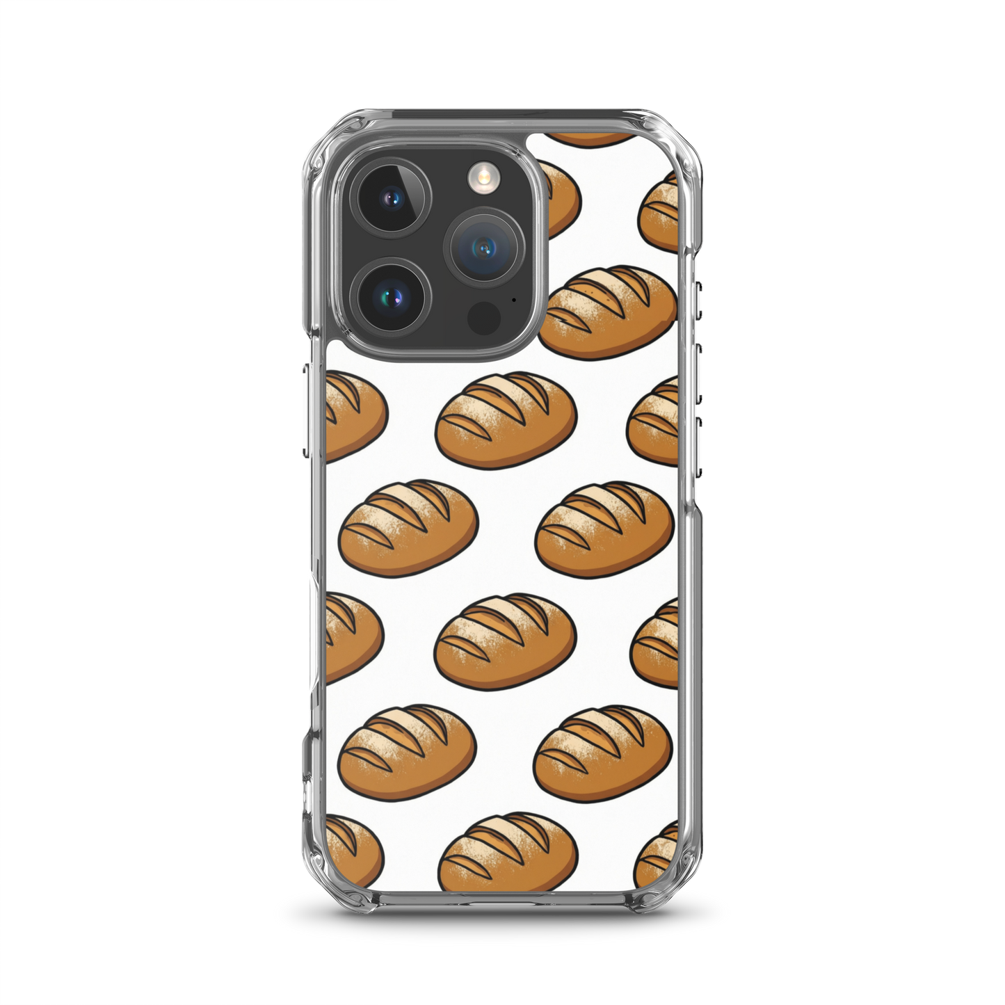 Floating Sourdough Loaves Pattern Clear Case for iPhone® iPhone 16 Pro Bags & Accessories > Phone Cases ZomaModa