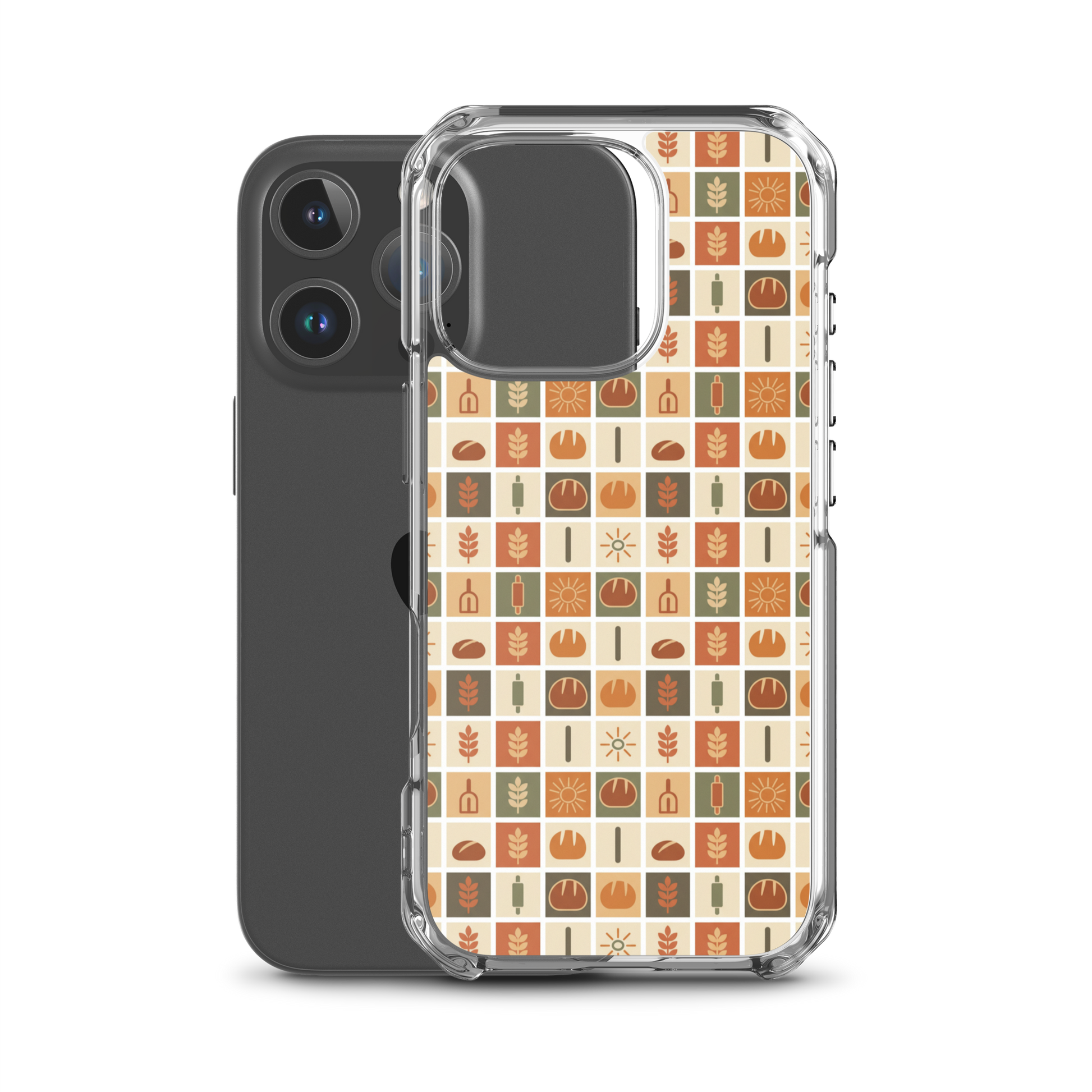 Retro Bread Stamp Clear Case for iPhone® Bags & Accessories > Phone Cases ZomaModa