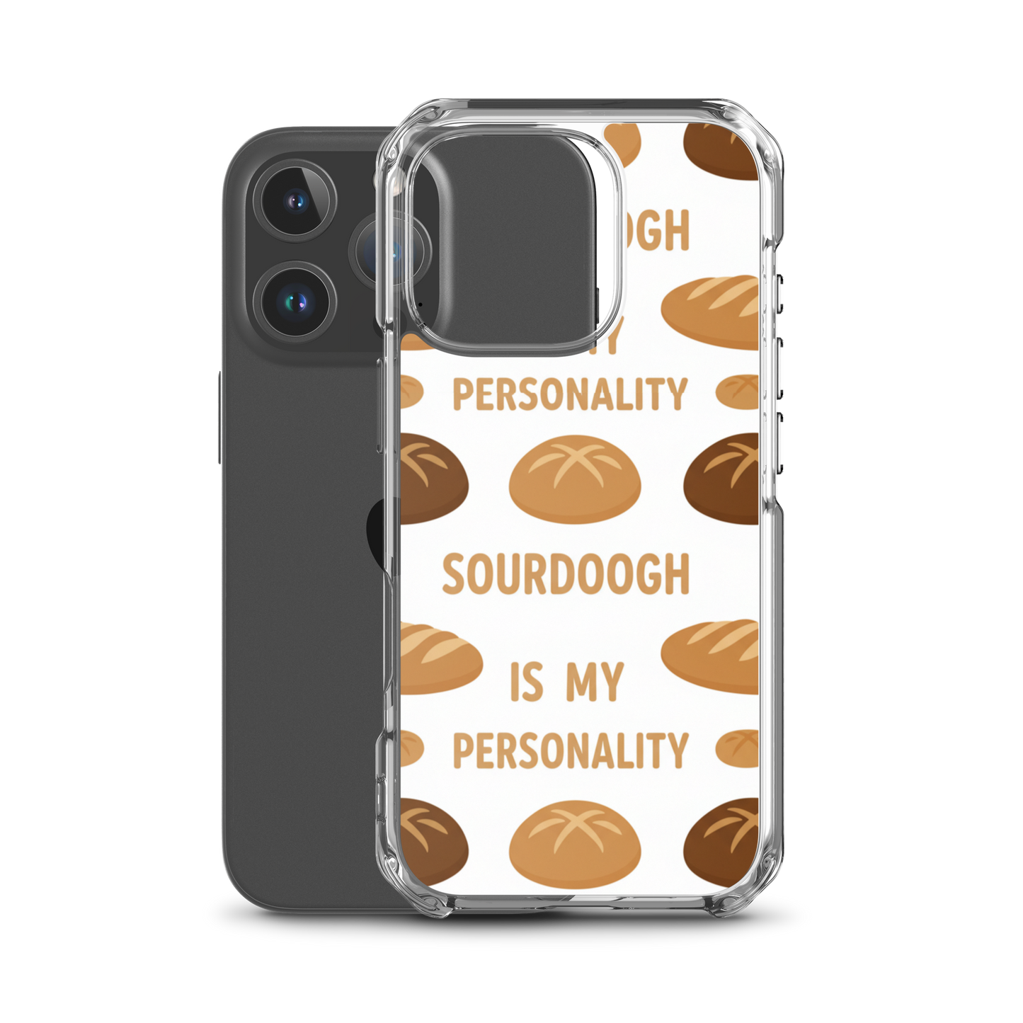 Sourdough Is My Personality Clear Case for iPhone® Bags & Accessories > Phone Cases ZomaModa