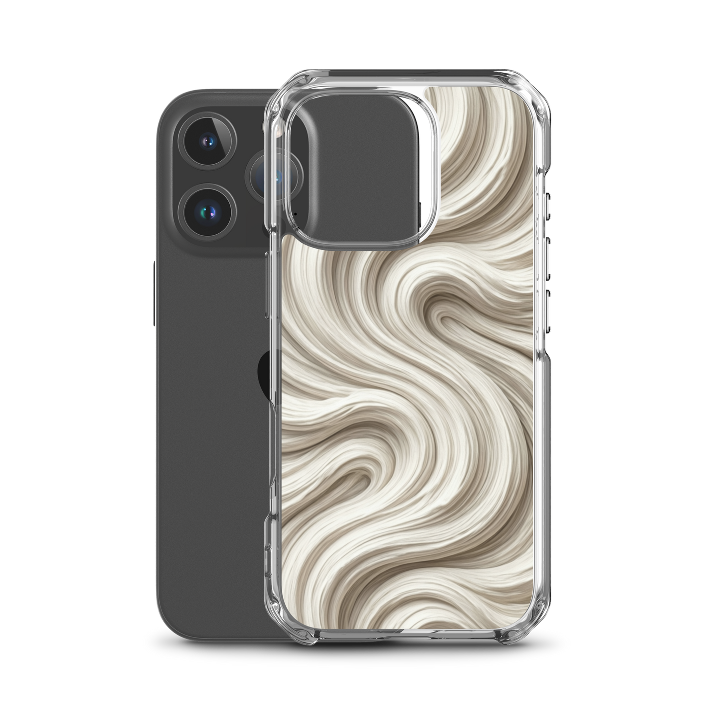 Minimal Flour Swirl Baking Clear Case for iPhone® Bags & Accessories > Phone Cases ZomaModa