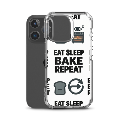 Eat Sleep Bake Repeat Clear Case for iPhone® Bags & Accessories > Phone Cases ZomaModa