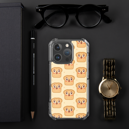 Funny Bread Faces Clear Case for iPhone® Bags & Accessories > Phone Cases ZomaModa