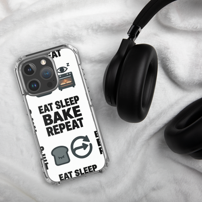 Eat Sleep Bake Repeat Clear Case for iPhone® Bags & Accessories > Phone Cases ZomaModa