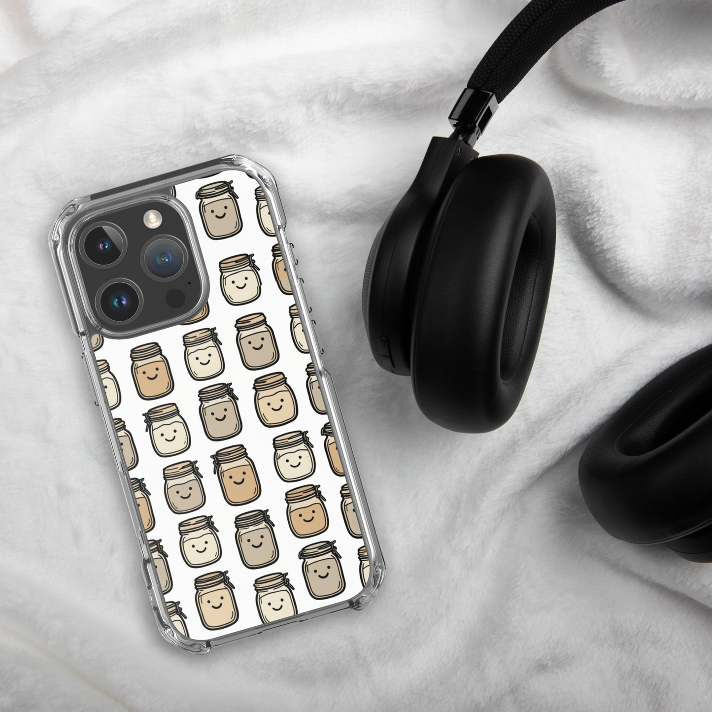 Cute Sourdough Starter Jars Clear Case for iPhone® Bags & Accessories > Phone Cases ZomaModa