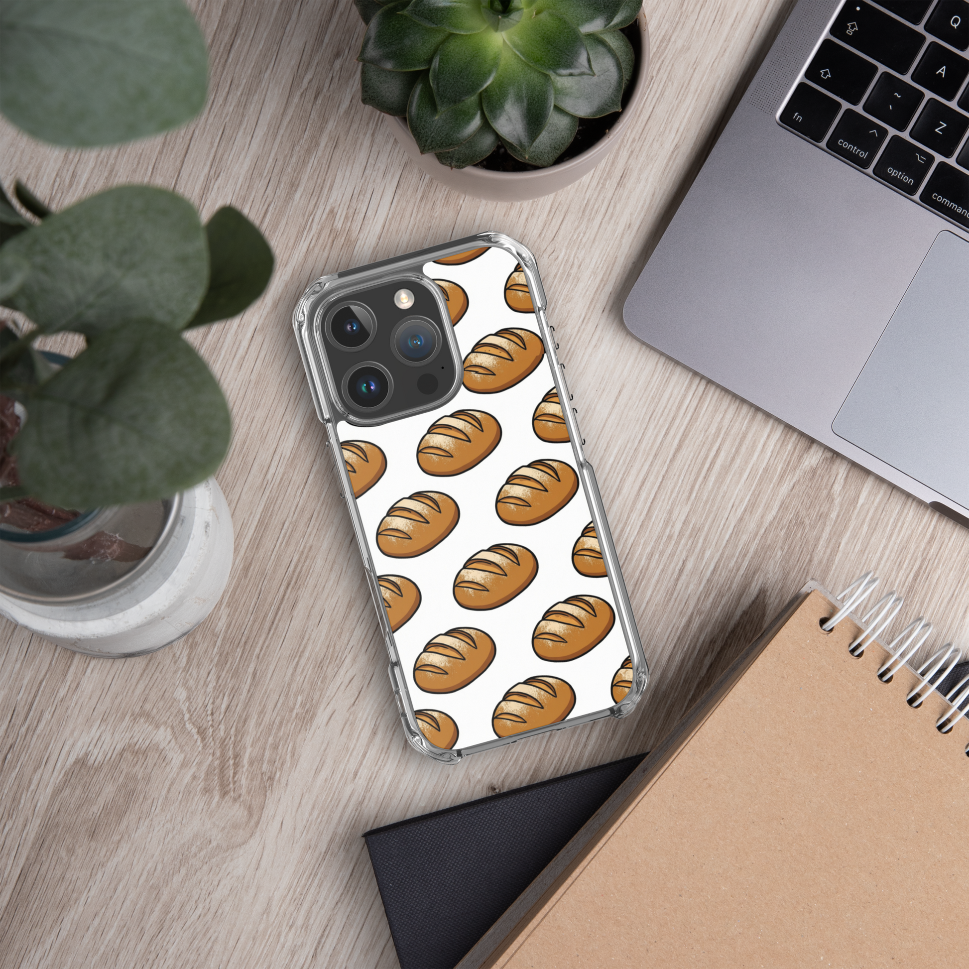 Floating Sourdough Loaves Pattern Clear Case for iPhone® Bags & Accessories > Phone Cases ZomaModa