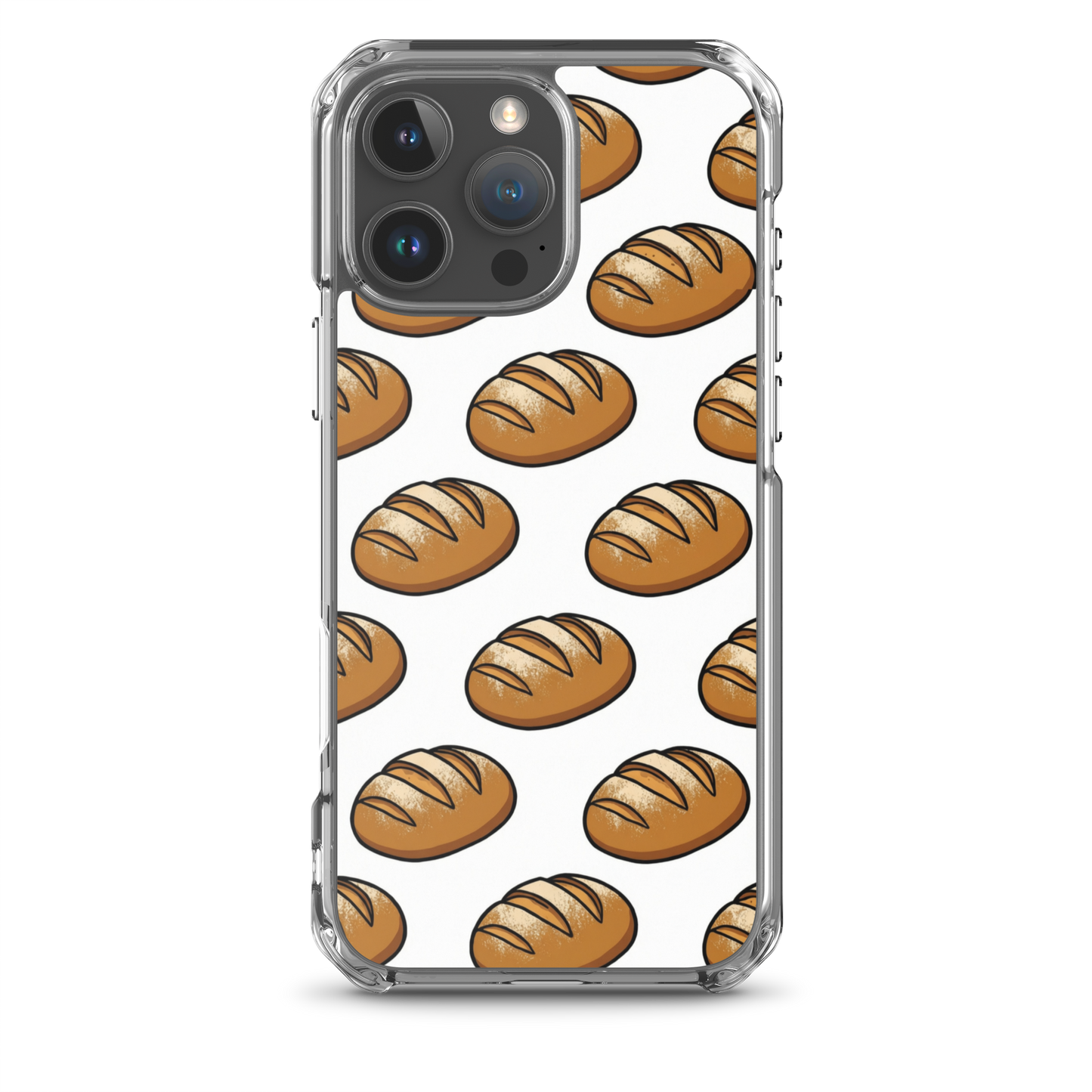 Floating Sourdough Loaves Pattern Clear Case for iPhone® iPhone 16 Pro Max Bags & Accessories > Phone Cases ZomaModa