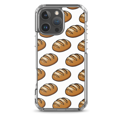 Floating Sourdough Loaves Pattern Clear Case for iPhone® iPhone 16 Pro Max Bags & Accessories > Phone Cases ZomaModa