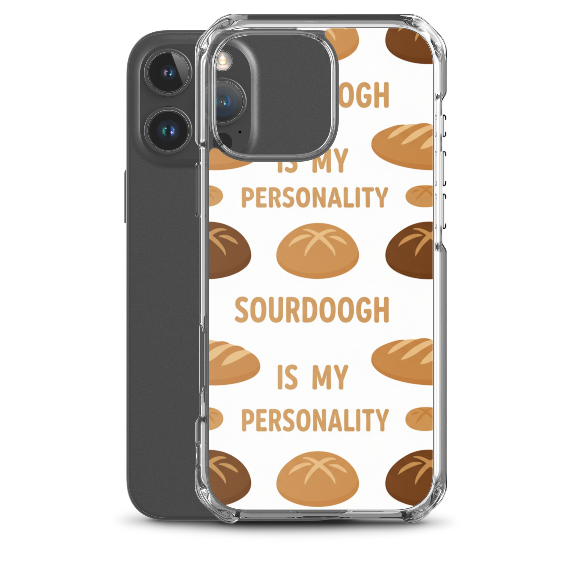 Sourdough Is My Personality Clear Case for iPhone® Bags & Accessories > Phone Cases ZomaModa
