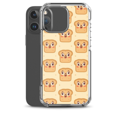Funny Bread Faces Clear Case for iPhone® Bags & Accessories > Phone Cases ZomaModa