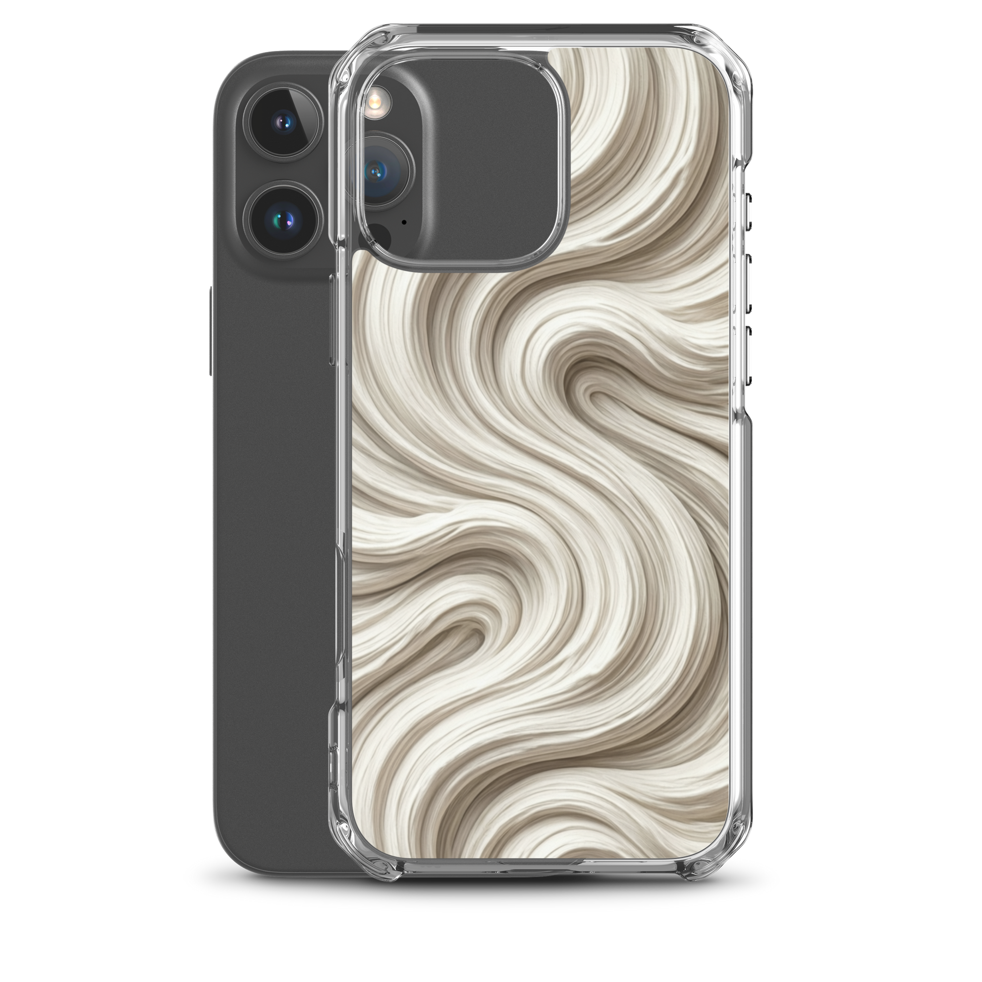 Minimal Flour Swirl Baking Clear Case for iPhone® Bags & Accessories > Phone Cases ZomaModa