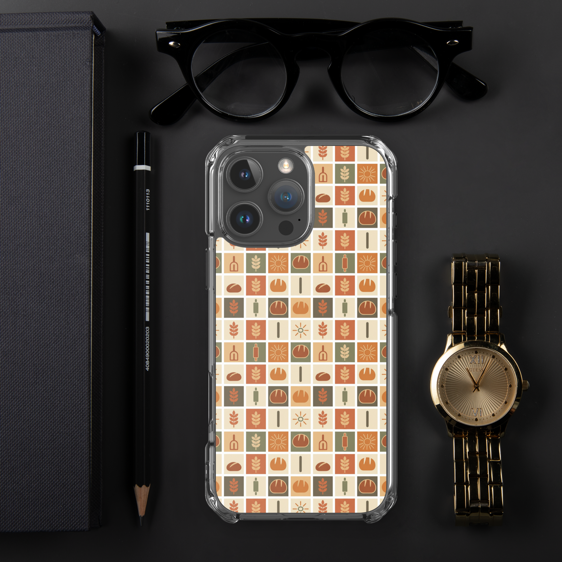 Retro Bread Stamp Clear Case for iPhone® Bags & Accessories > Phone Cases ZomaModa
