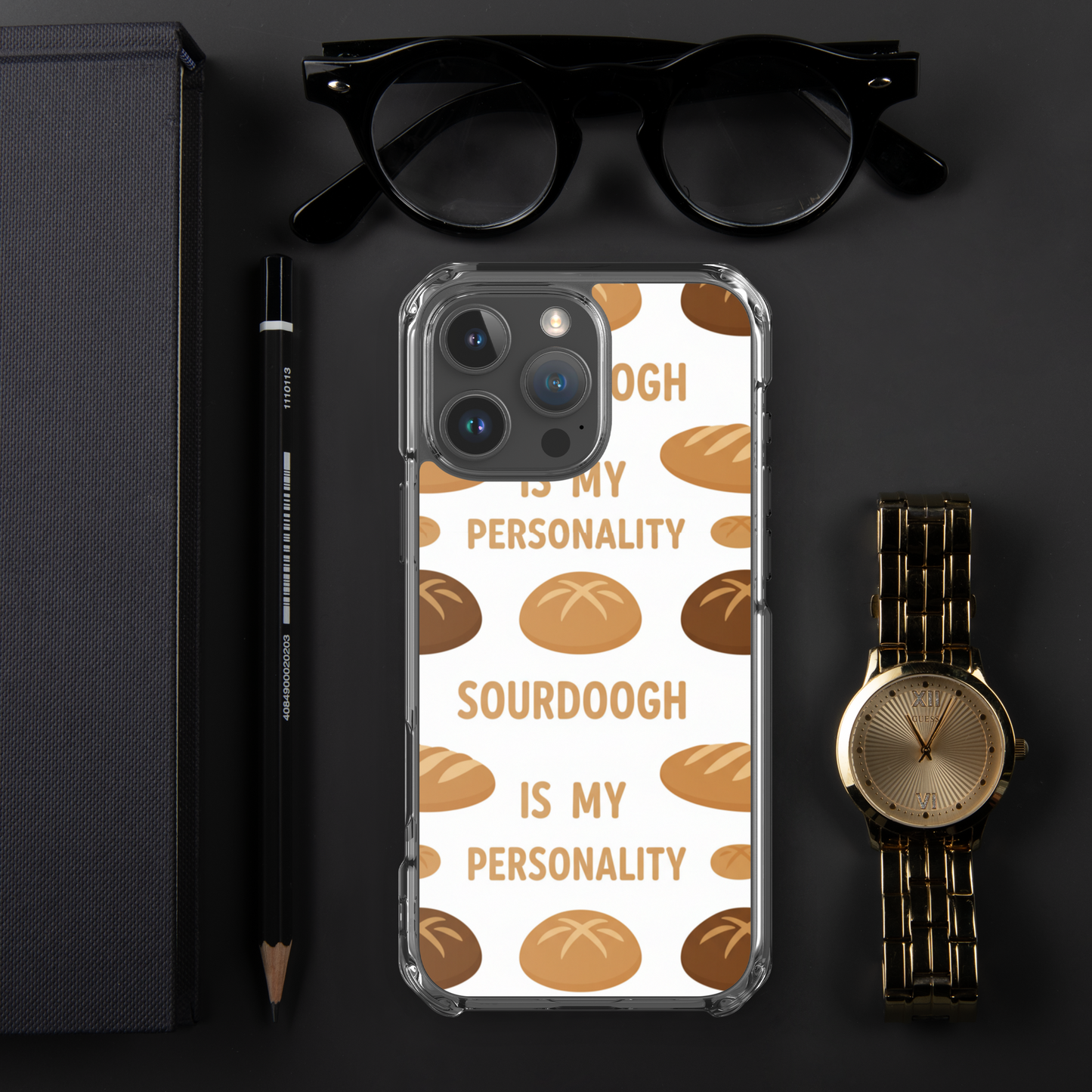 Sourdough Is My Personality Clear Case for iPhone® Bags & Accessories > Phone Cases ZomaModa