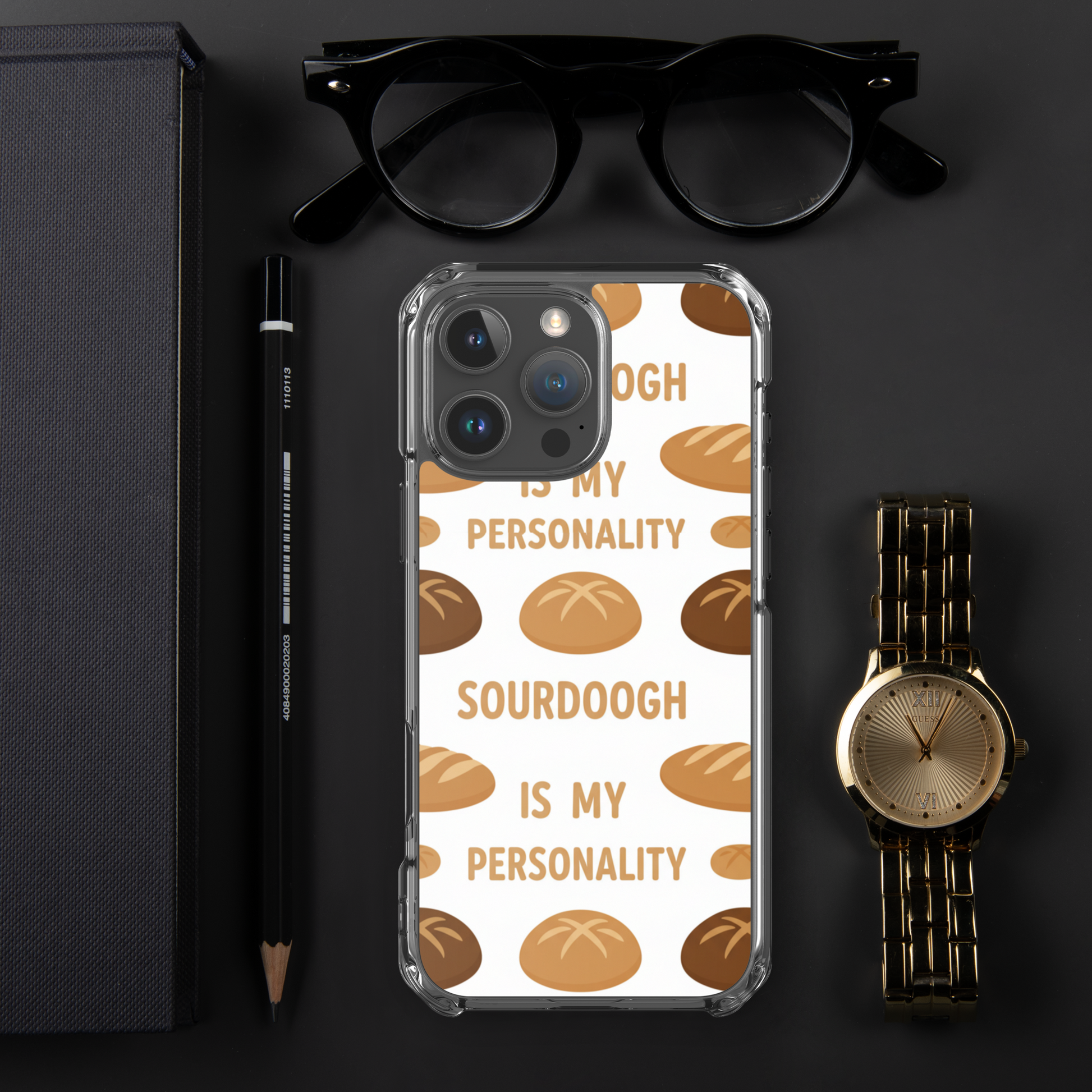 Sourdough Is My Personality Clear Case for iPhone® Bags & Accessories > Phone Cases ZomaModa