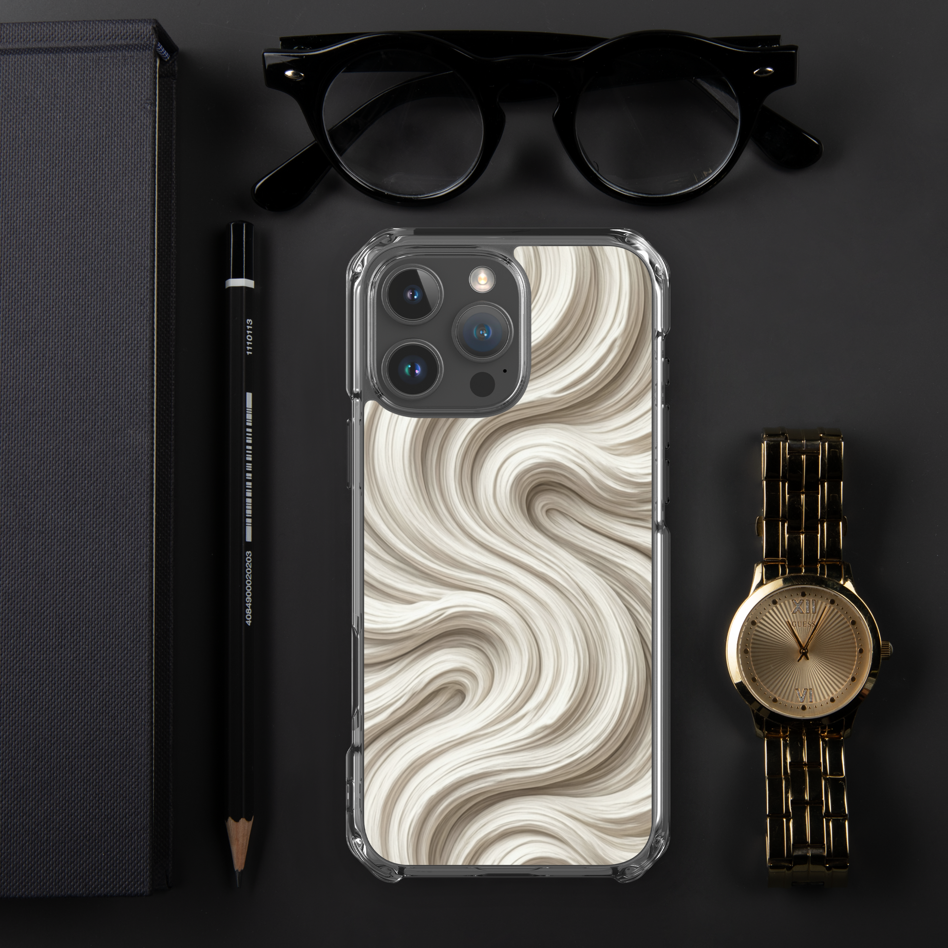 Minimal Flour Swirl Baking Clear Case for iPhone® Bags & Accessories > Phone Cases ZomaModa