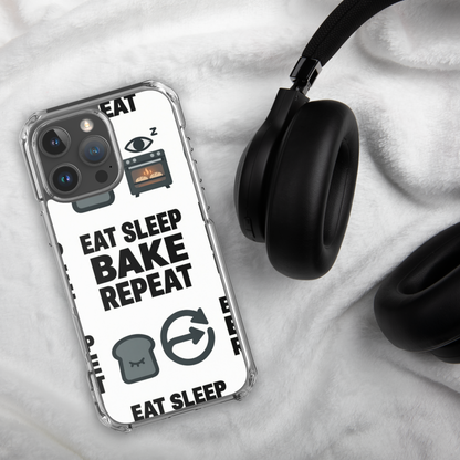 Eat Sleep Bake Repeat Clear Case for iPhone® Bags & Accessories > Phone Cases ZomaModa